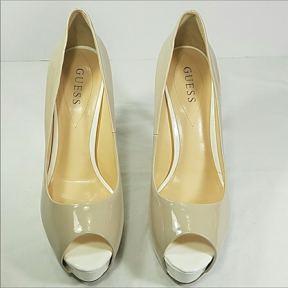 GUESS Platform Hugh Heel Shoes Size 9.5 - Picture 2 of 7